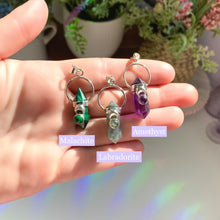 Load image into Gallery viewer, Crystal Hoop Pendant Sterling Silver