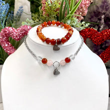 Load image into Gallery viewer, Heart Choker & Bracelet Gift Set