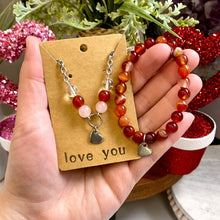 Load image into Gallery viewer, Heart Choker & Bracelet Gift Set