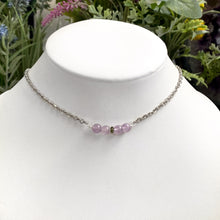 Load image into Gallery viewer, Moldavite &amp; Amethyst Bead Necklace
