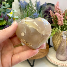 Load image into Gallery viewer, Flower Agate Heart (B)
