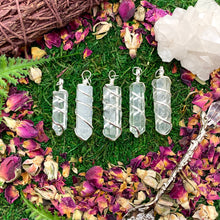 Load image into Gallery viewer, Clear Quartz Spiral Pendant