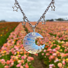 Load image into Gallery viewer, Opalite Charmed Moon Choker