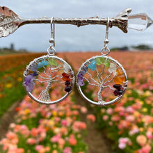 Load image into Gallery viewer, Chakra Tree Of Life Earrings