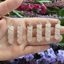 Load image into Gallery viewer, Rose Quartz Spiral Pendant