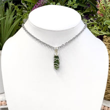 Load image into Gallery viewer, Moldavite Pendant Sterling Silver
