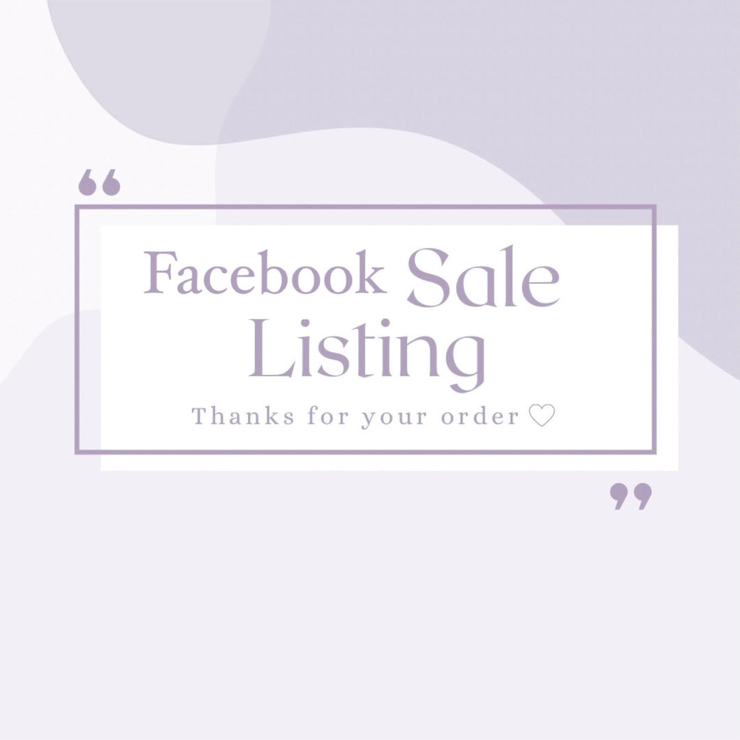 Jasmine Camillieri Facebook Sale Listing