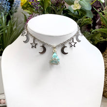 Load image into Gallery viewer, Amazonite Charmed Moon Choker
