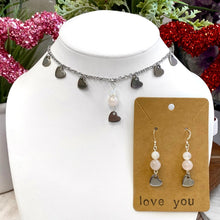 Load image into Gallery viewer, Heart Necklace &amp; Earrings Gift Set
