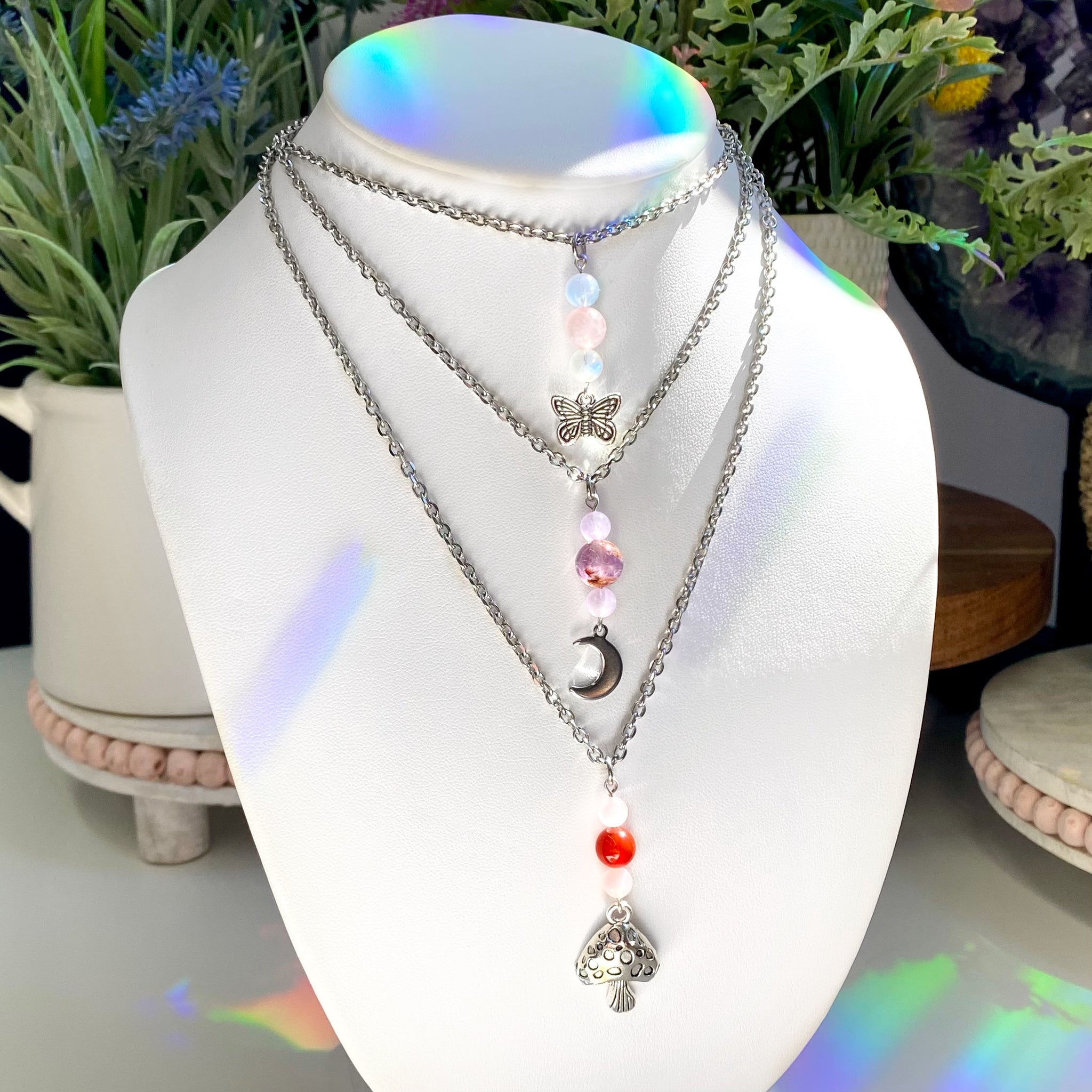 Crystal Charm Necklace – WanderStone Jewelry Co. Crystal Charm Necklace – WanderStone Jewelry Co.