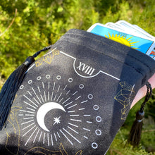 Load image into Gallery viewer, The Moon Tarot Drawstring Pouch
