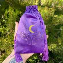 Load image into Gallery viewer, Crescent Tarot Drawstring Pouch
