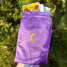 Load image into Gallery viewer, Crescent Tarot Drawstring Pouch
