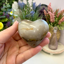 Load image into Gallery viewer, Flower Agate Heart (A)

