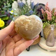 Load image into Gallery viewer, Flower Agate Heart (B)
