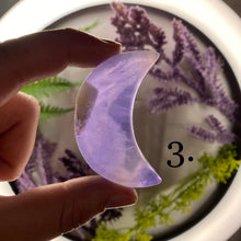 Load image into Gallery viewer, Fluorite Crescent Moon Small
