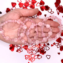 Load image into Gallery viewer, Rose Quartz Heart Bracelet
