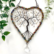 Load image into Gallery viewer, Beaded Tree of Life Suncatcher (White)
