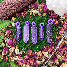 Load image into Gallery viewer, Amethyst Macrame Pendant
