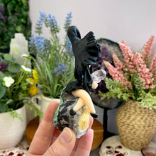 Load image into Gallery viewer, Amethyst Witch Clay Sculpture (B)
